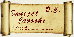 Danijel Čavoški vizit kartica
